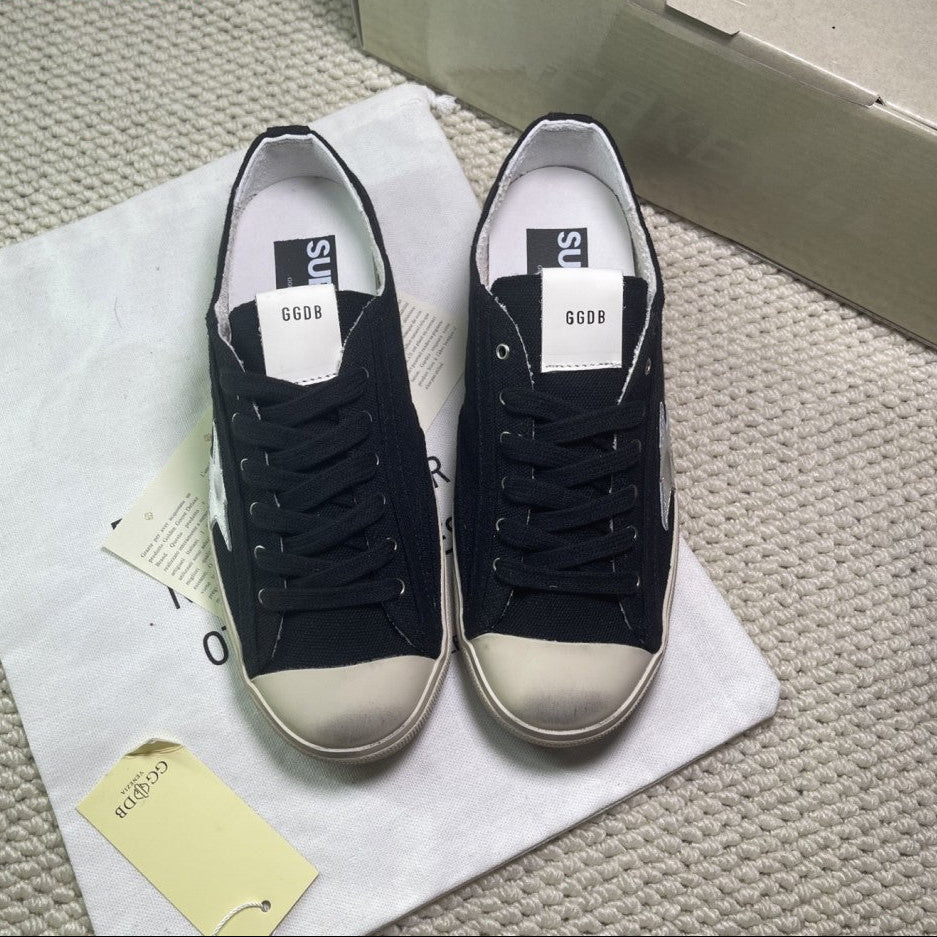 GDGS V-Star Black White Sole Silver Star