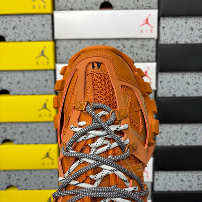 BLG Track Trail Laces Black Orange/grey