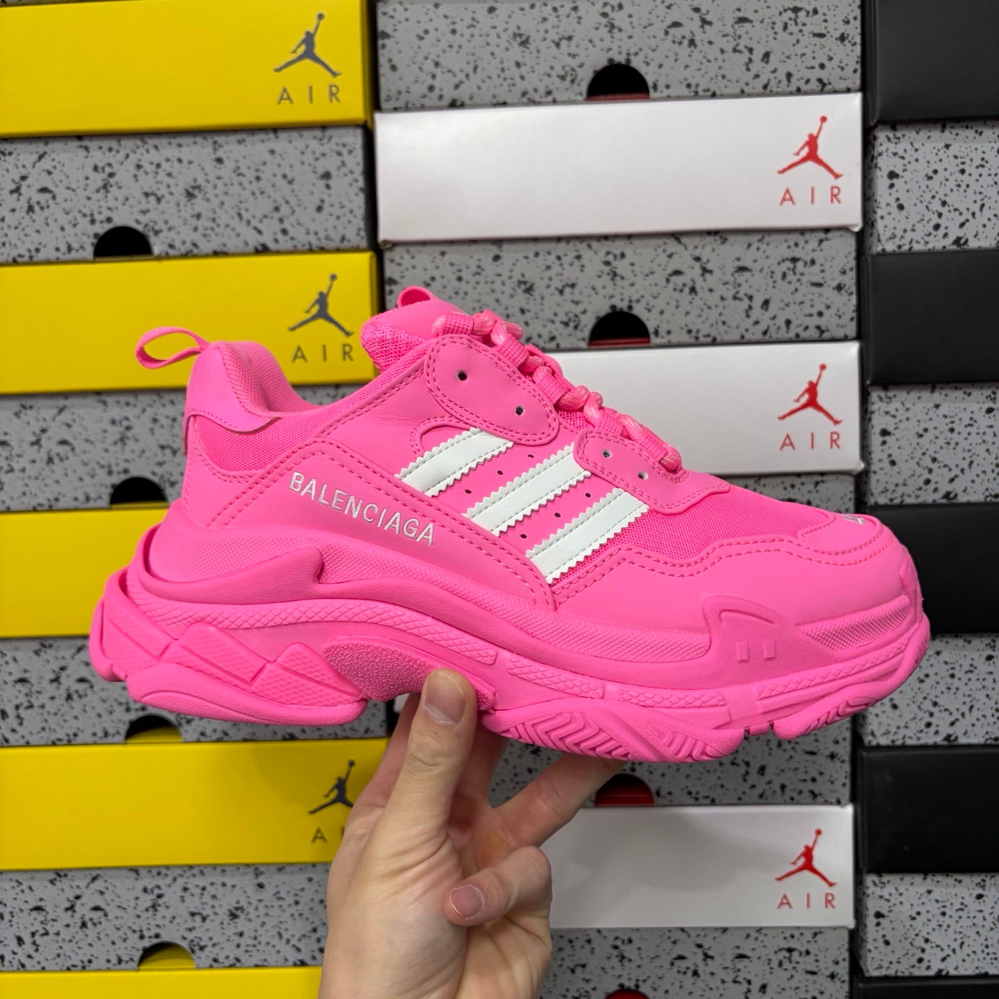 BLG Triple S x Adidas White/Pink