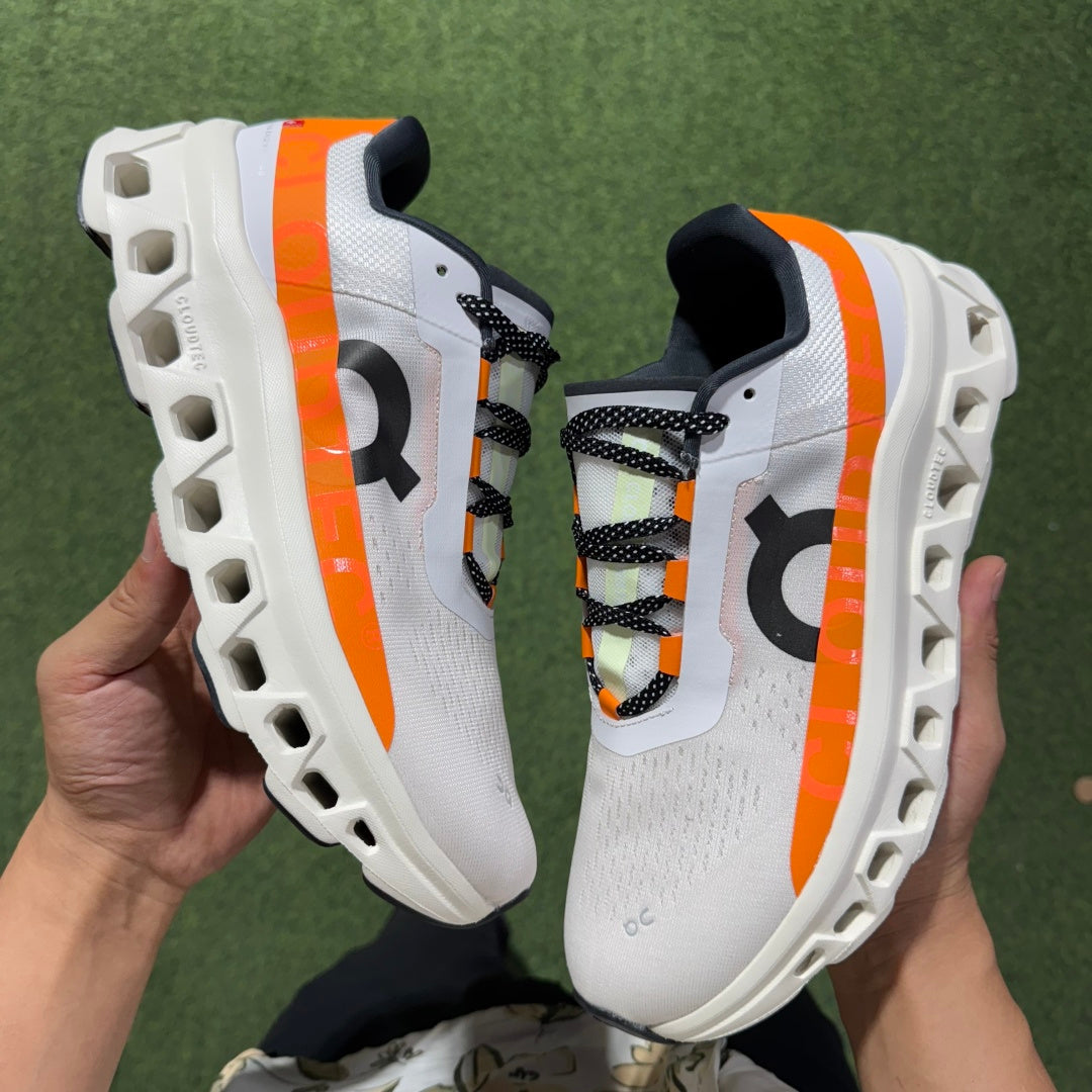 Cloudmonster White Orange