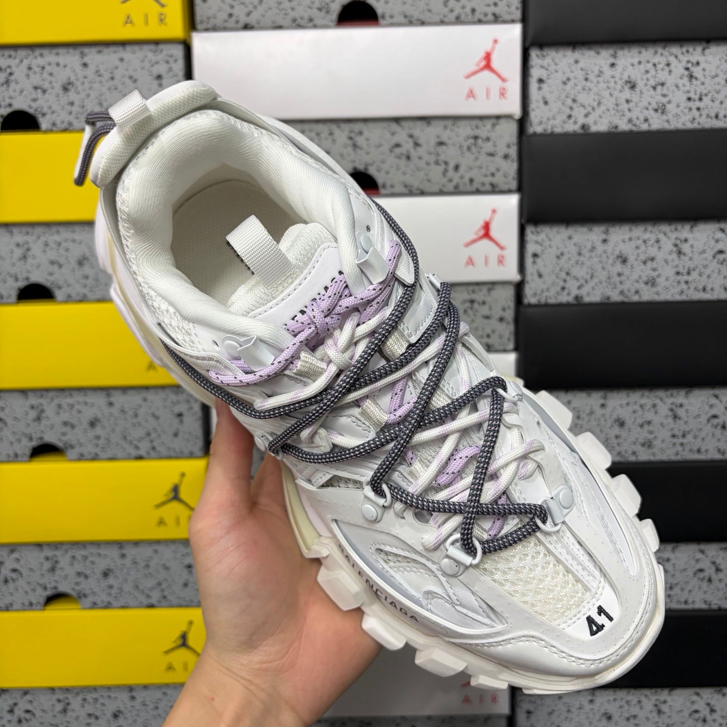 BLG Track Trail Laces White