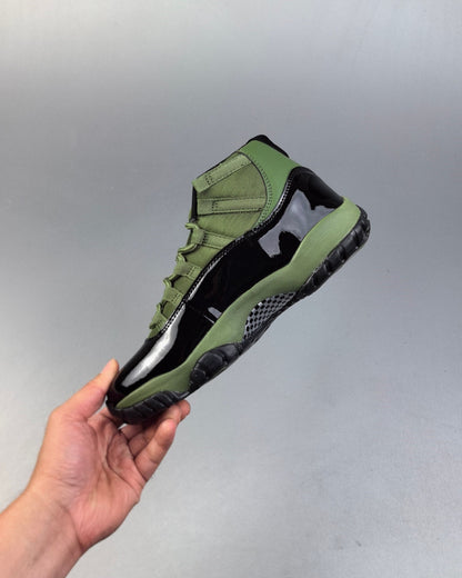 AJ11 Retro High Green and Black