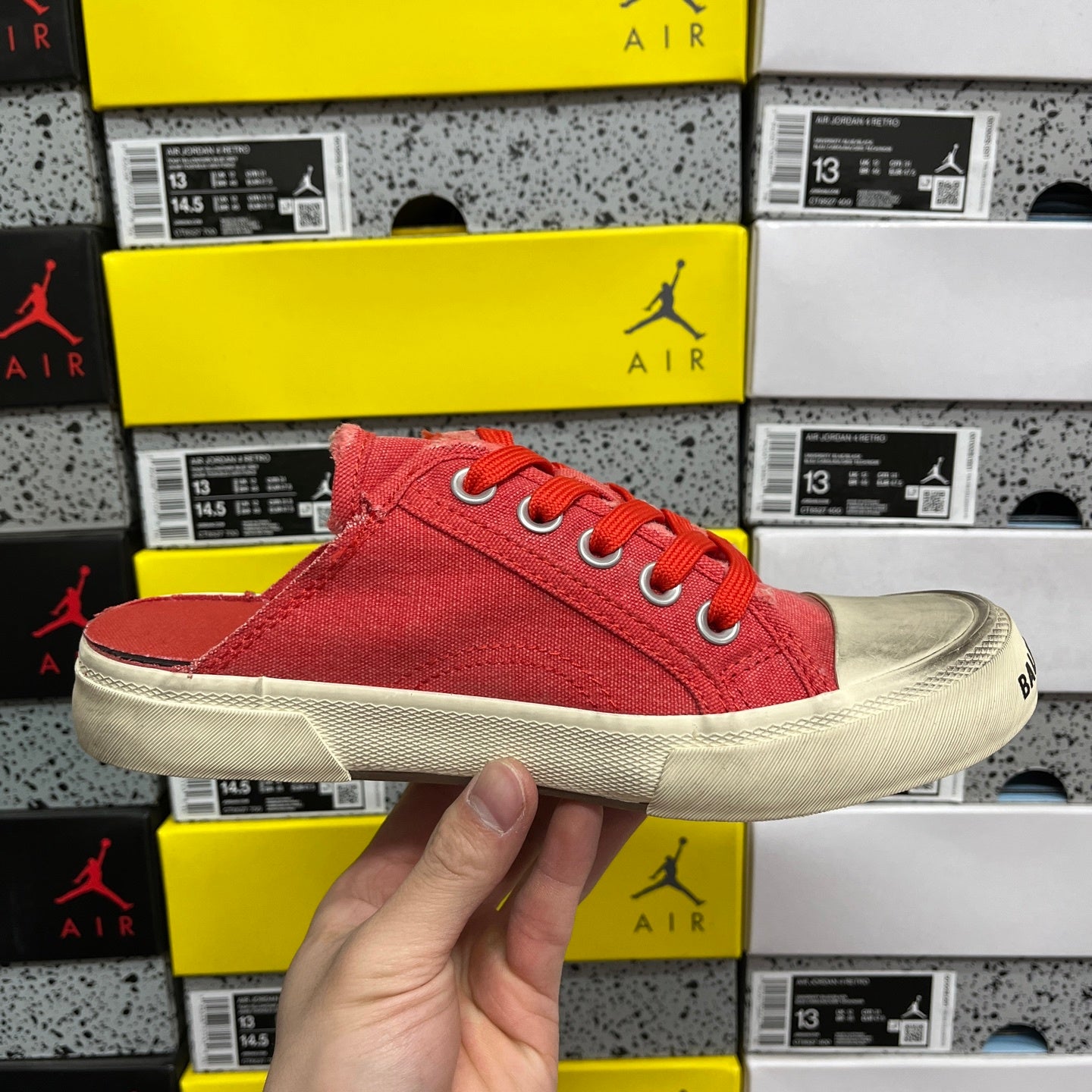 BLG Paris Mule Destroyed - Red