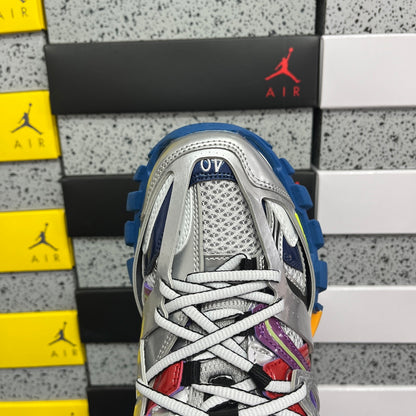 BLG Track Leather Free White Silver Multi