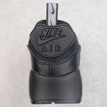 90 Black Metallic Silver Mini Swoosh