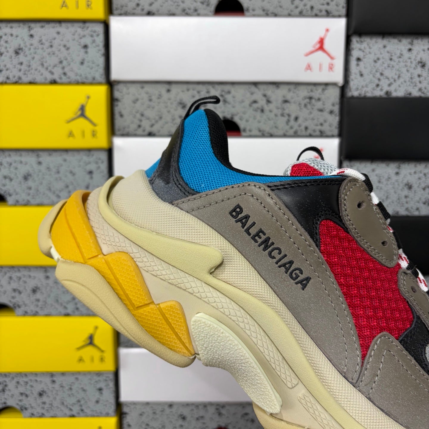 BLG Triple S Beige/Red/Borwn/Blue