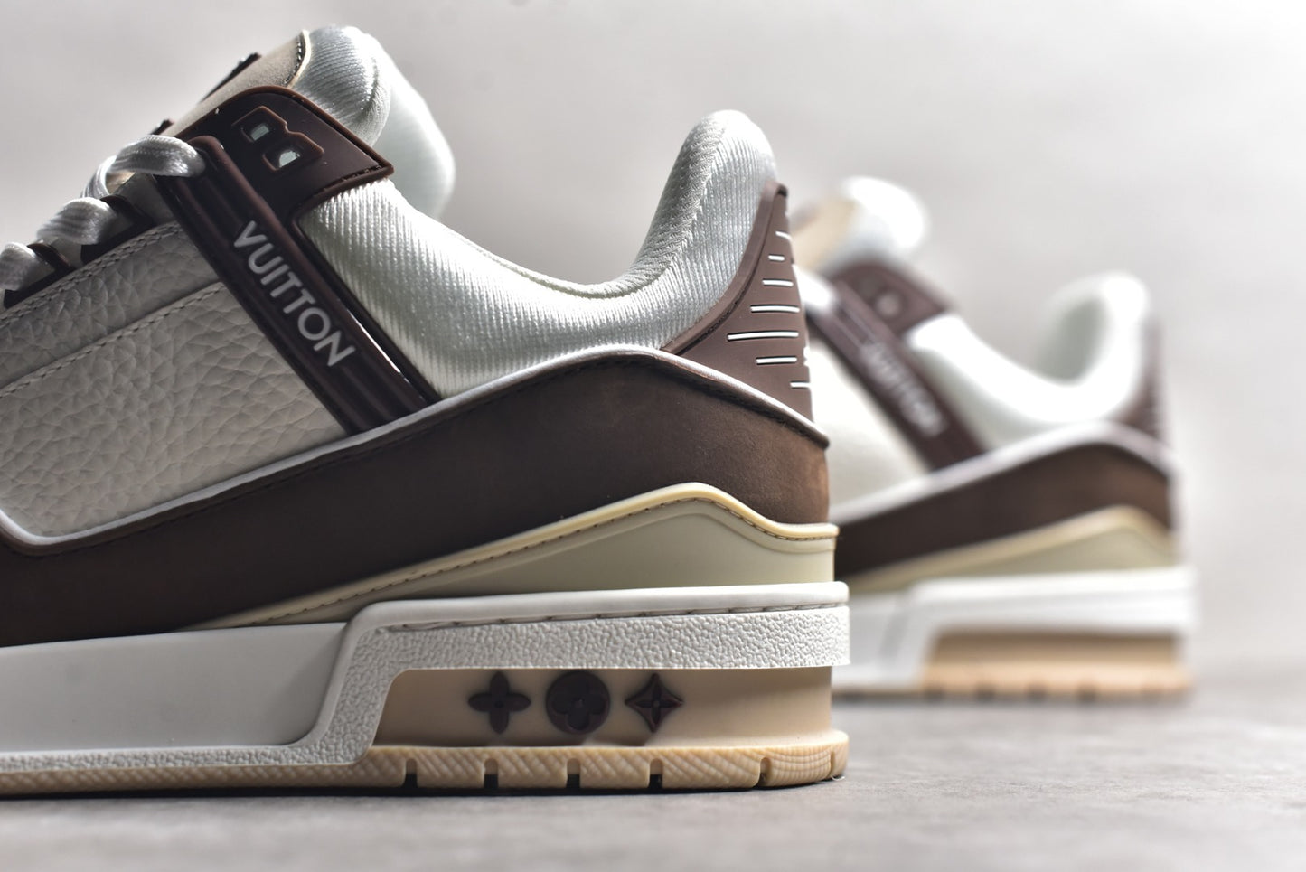 Trainer White and Brown