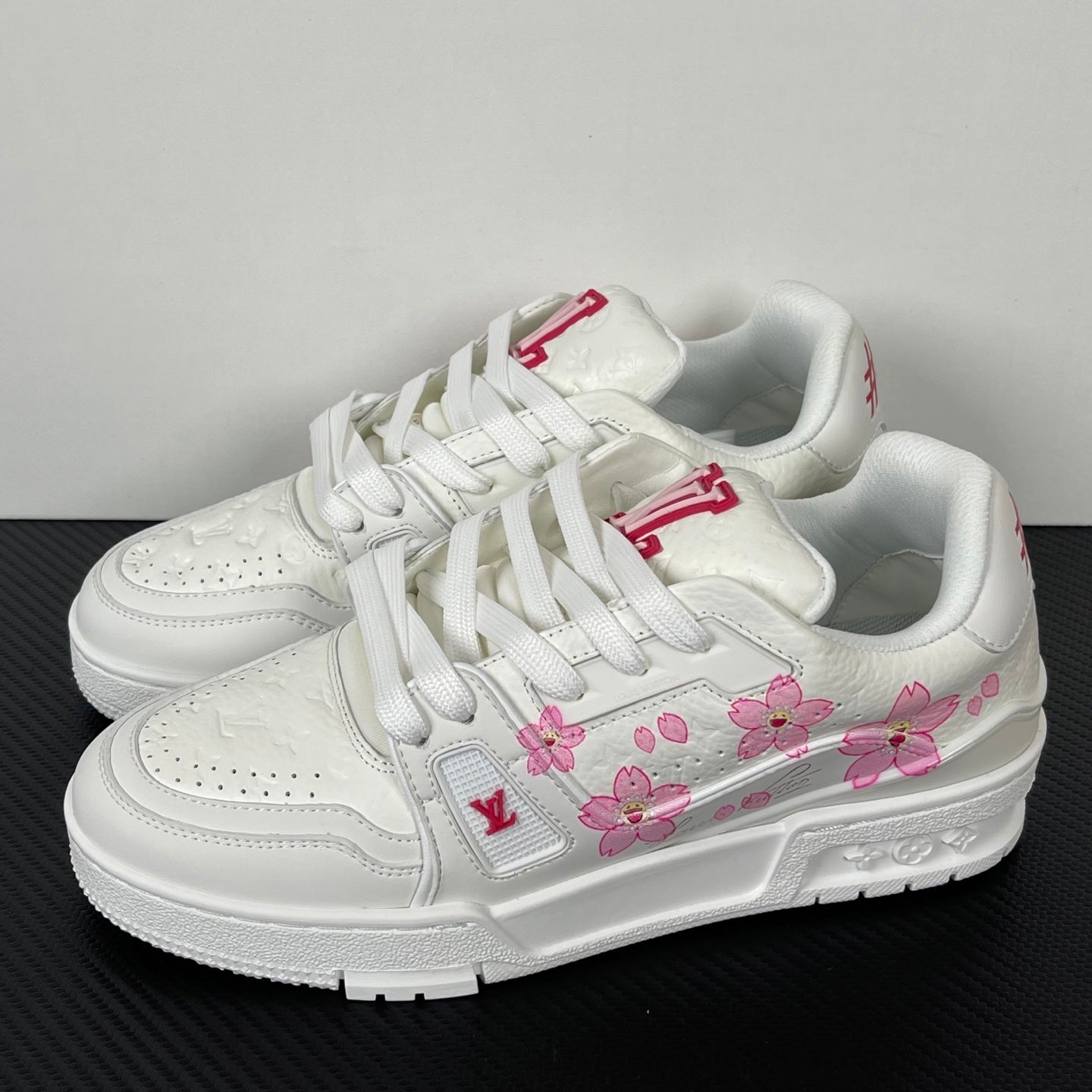 Trainer White and Pink Flowers