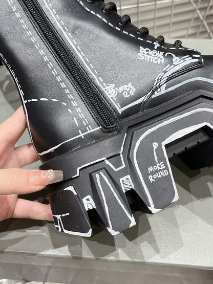 Bulldozer Boots Grafit White