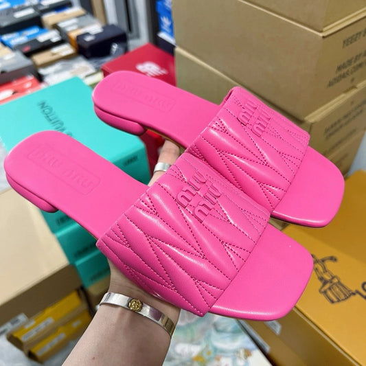 Chinelos Miu Miu Pink