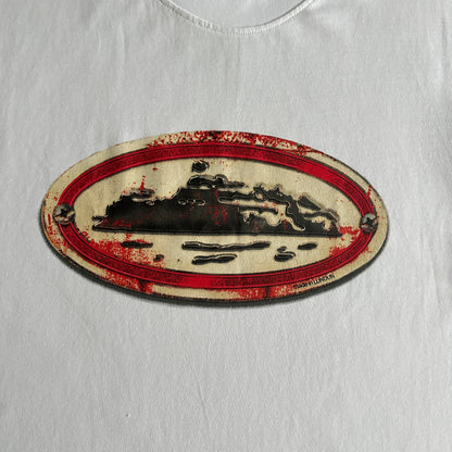 rusty alcatraz tee -white