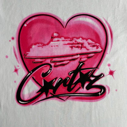 Pink heart tee