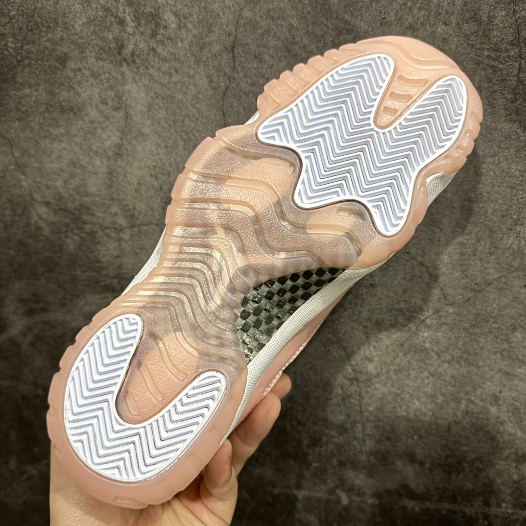 AJ11 Low White and Pink