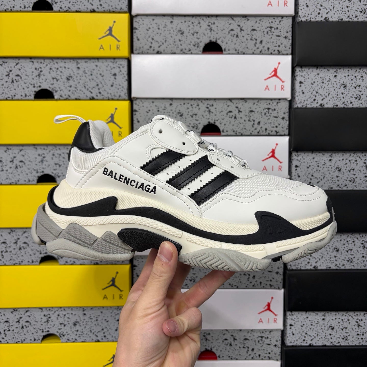 BLG Triple S x Adidas White/Black
