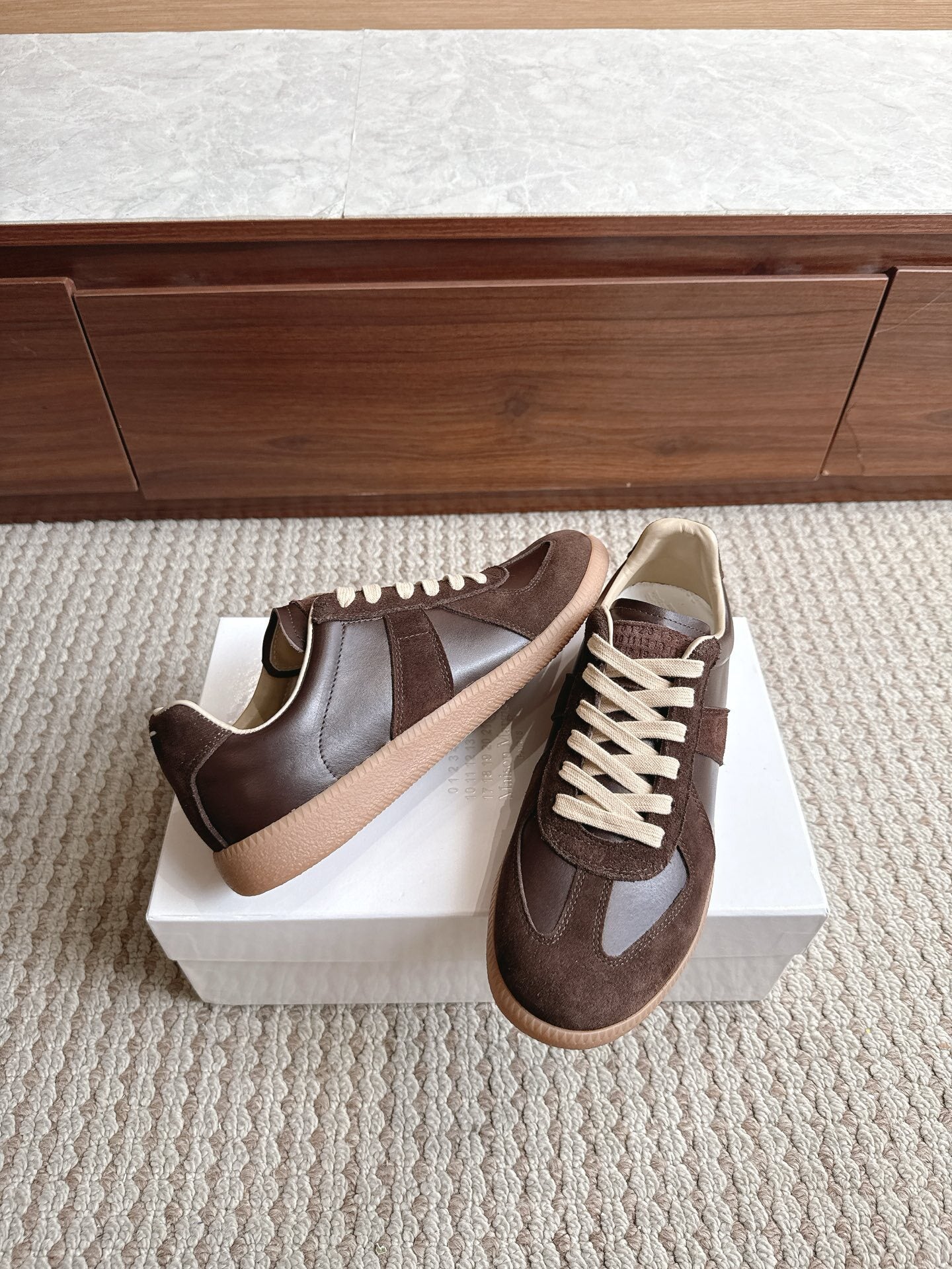 Maison Gum Sole Lether Brown