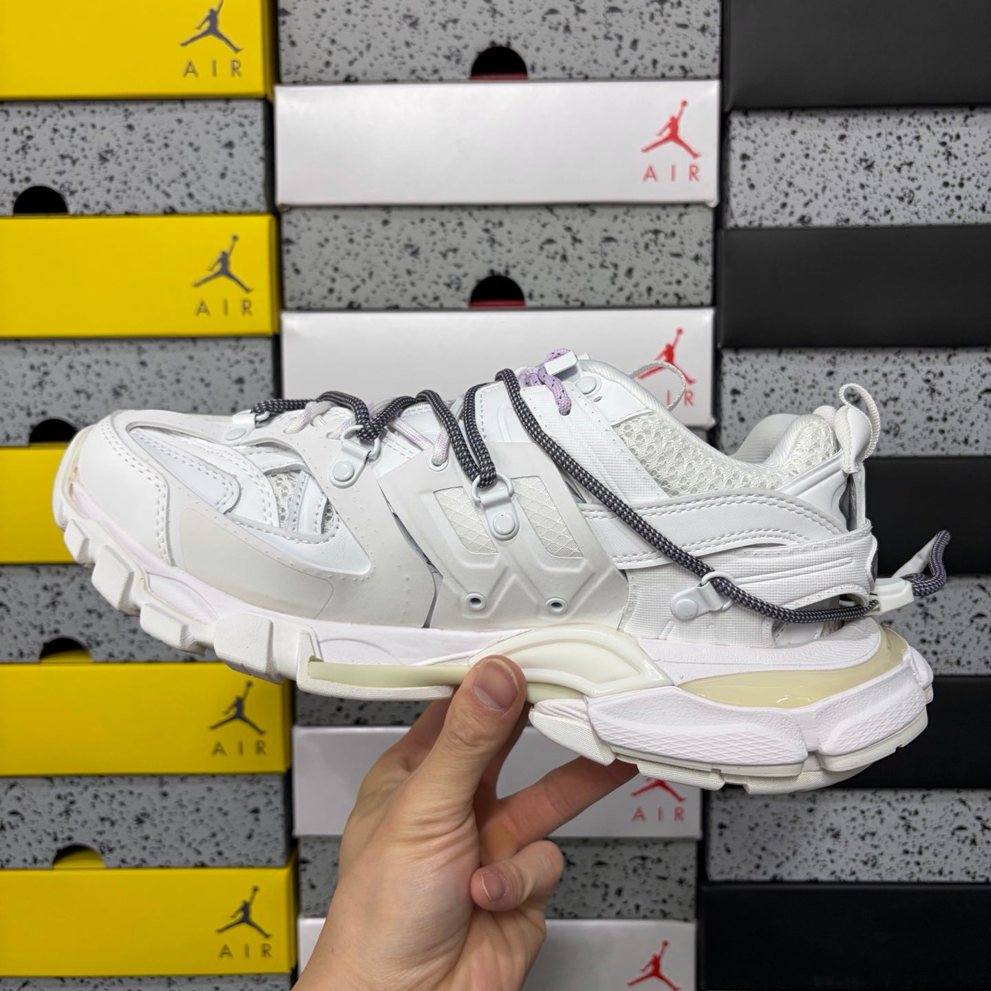 BLG Track Trail Laces White