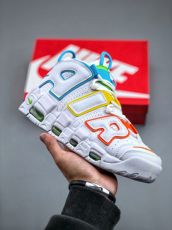 Uptempo White Multi-Color