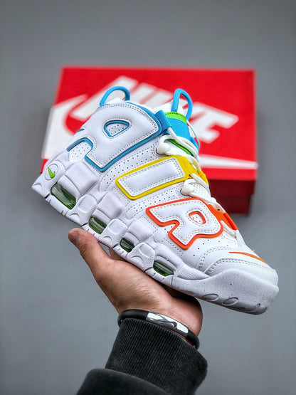 Uptempo White Multi-Color