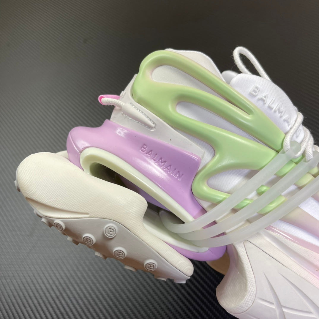 Balmain Unicorn White Pink Green