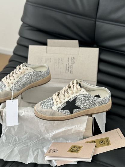 GDGS Super-Star Sabot Body ShIne Silver Gum Sole
