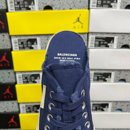 BLG Paris Mule Destroyed - Blue