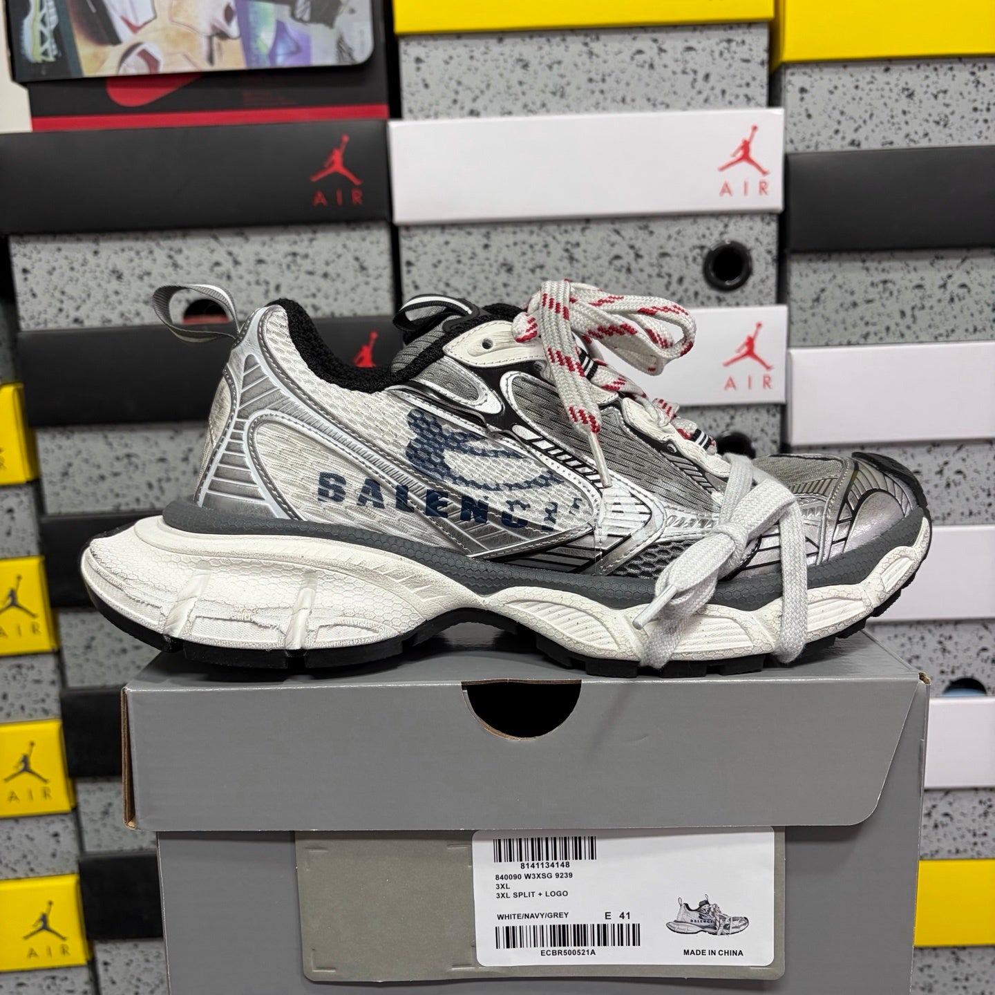 BLG 3XL White/Navy/Grey