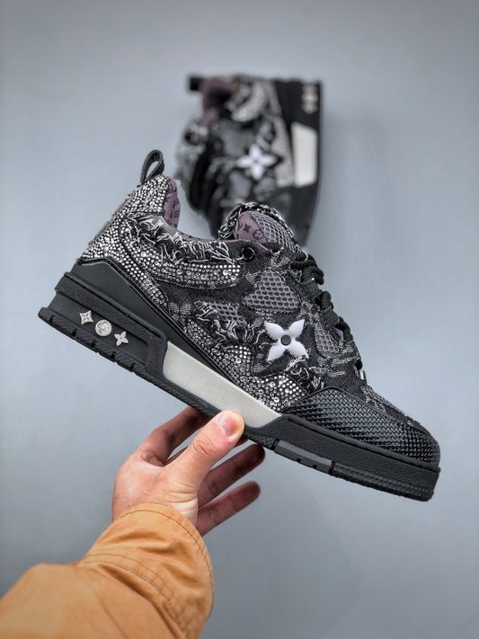 Skate Black Swarovski Monogran