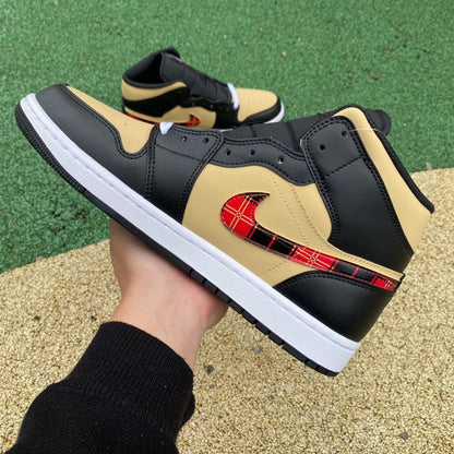 AJ1 MID Tartan Swoosh