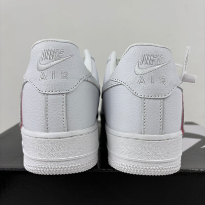 AF1 Flea White Red