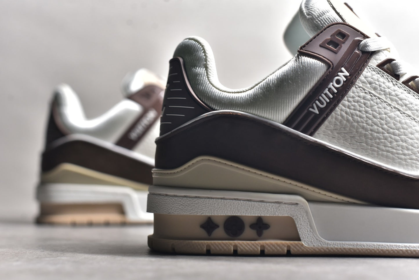 Trainer White and Brown