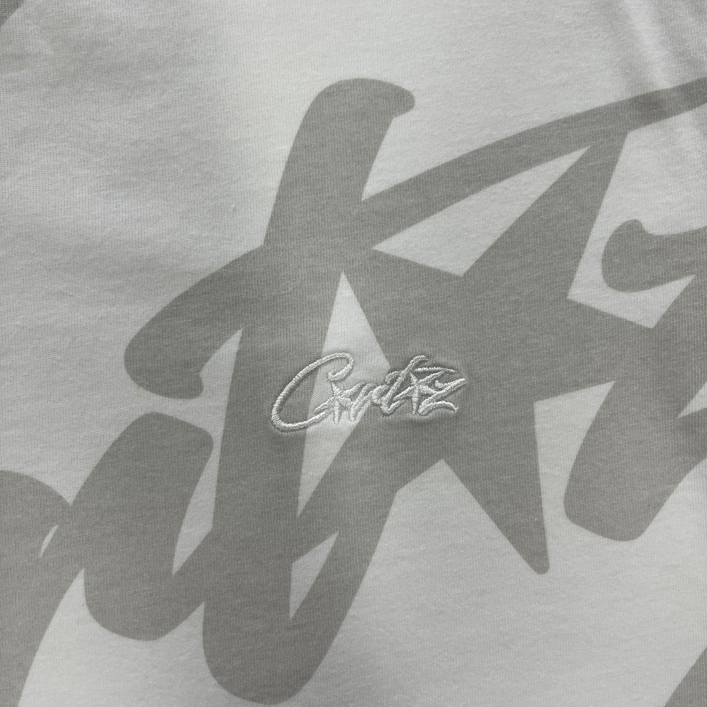 Alcatraz full print T-shirt-white gray