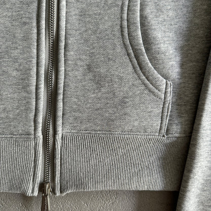 BPM Women's basics cropped zip up hoodie