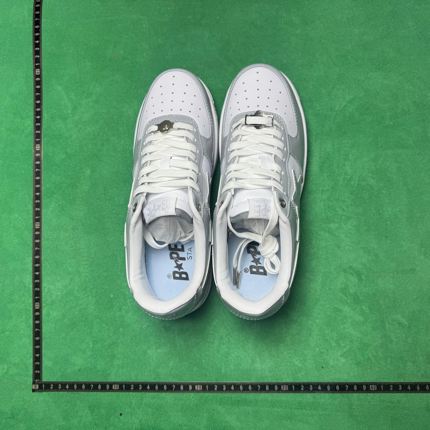 Bape STA Low Grey and White