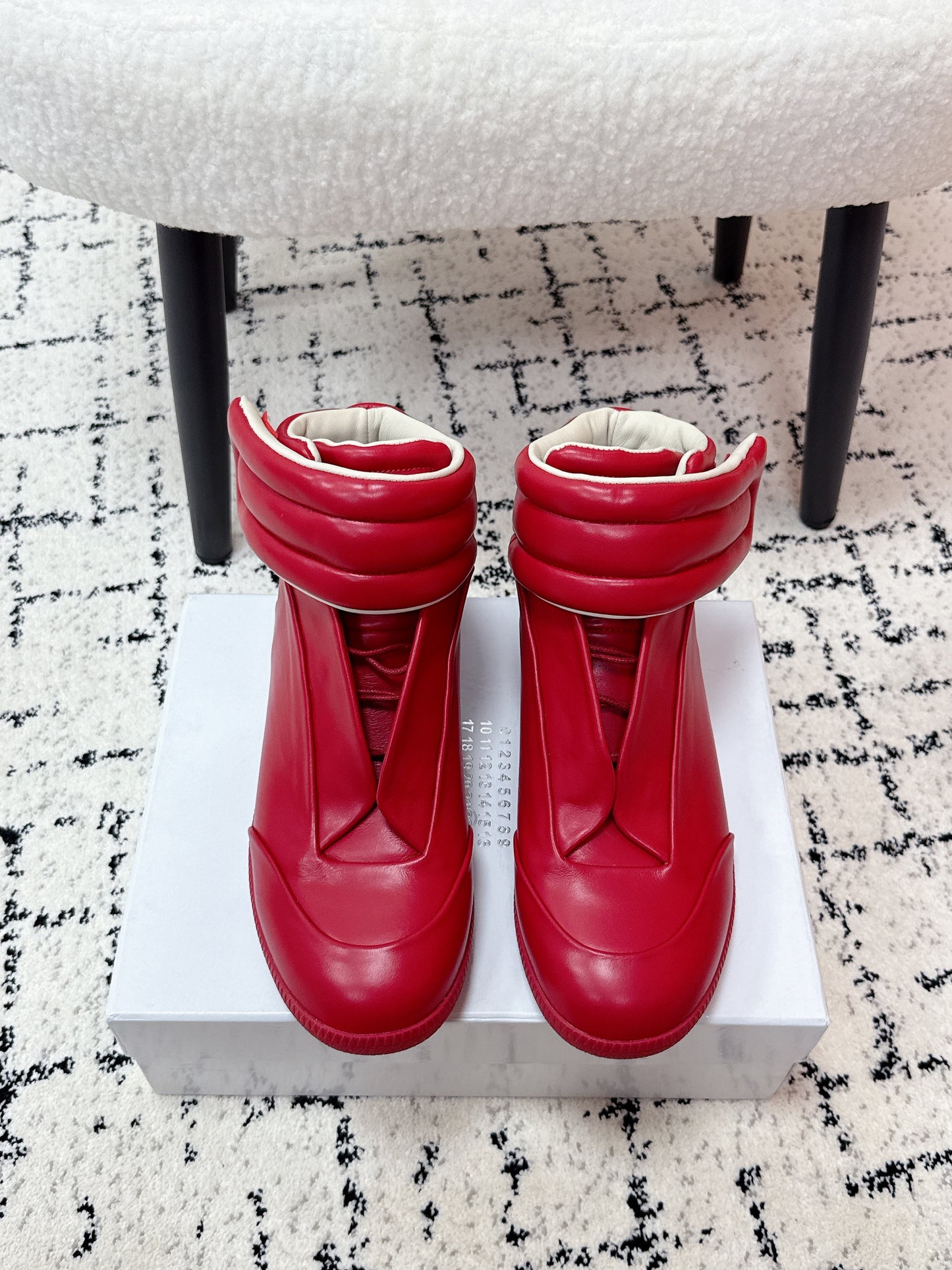 Maison High Red Lether