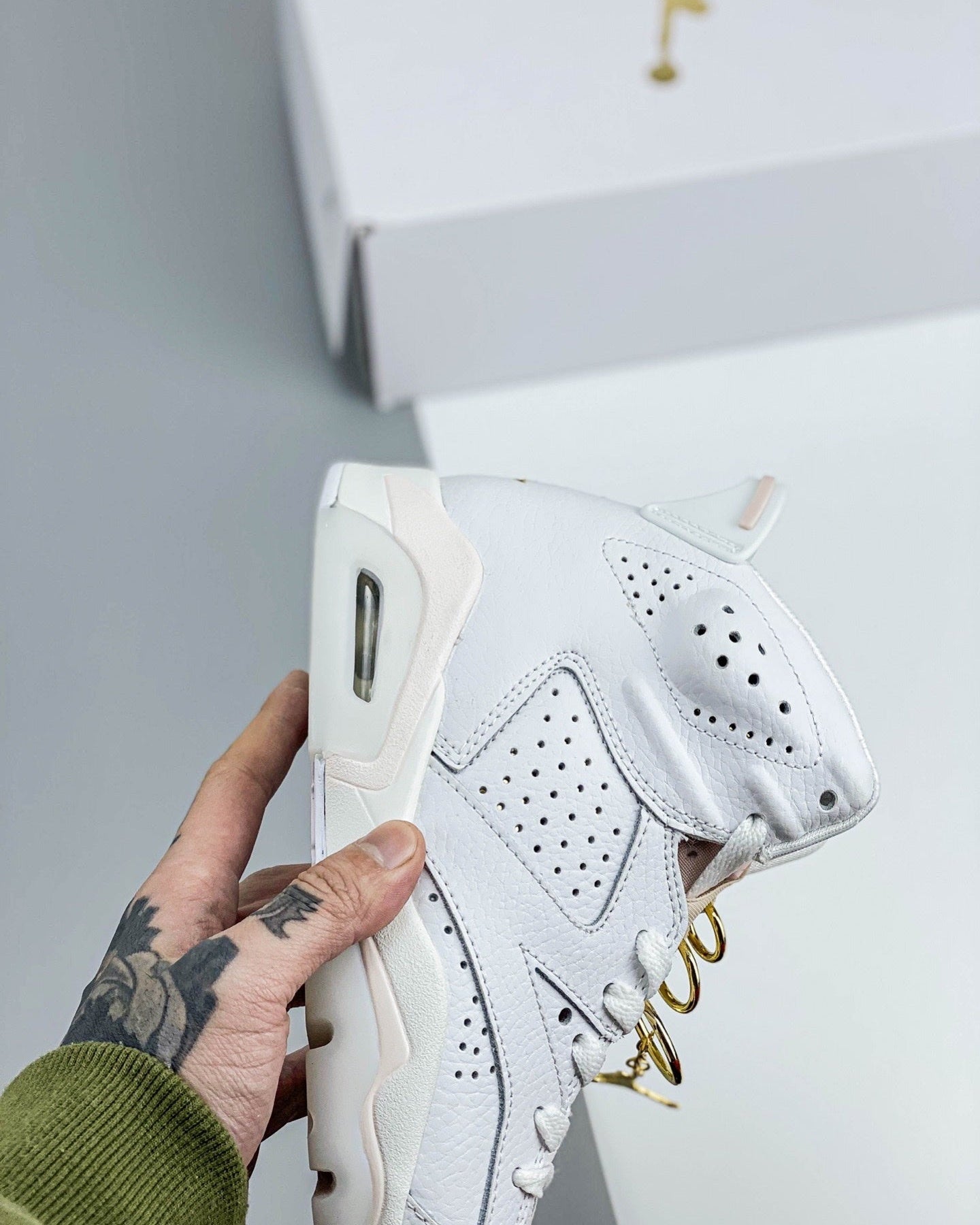 AJ6 Gold Hoops