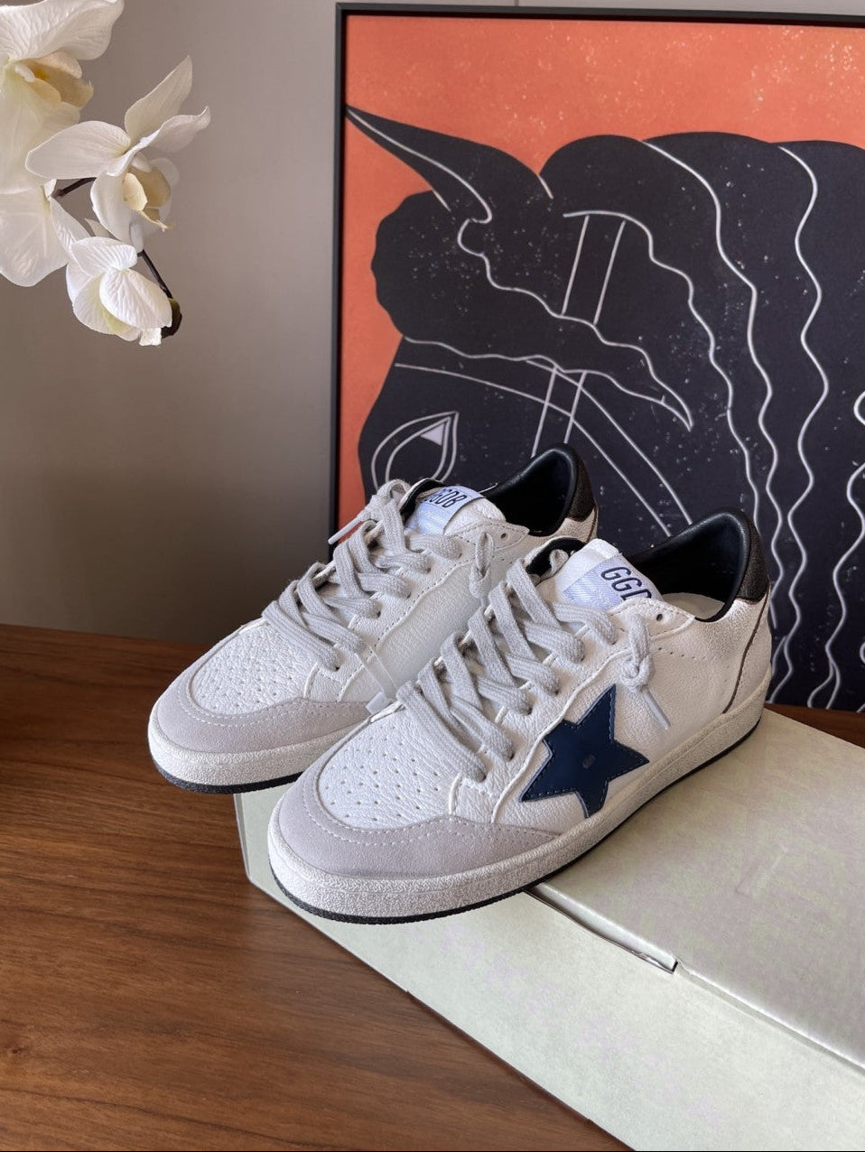 GDGS Ballstar White Blue Star Back Logo