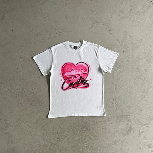 Pink heart tee