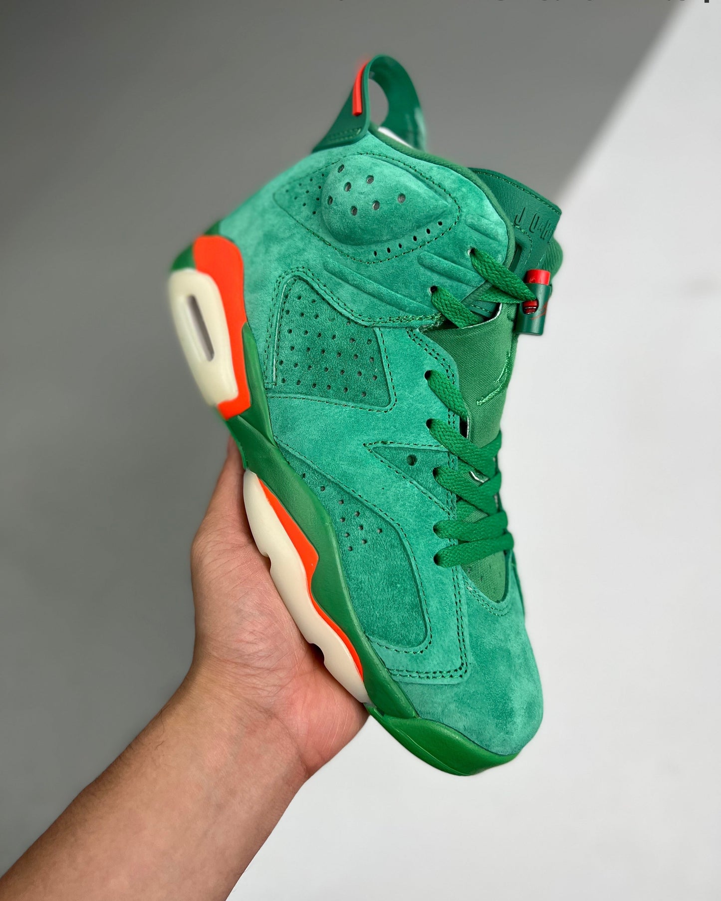 AJ6 Retro NRG Green Suede Gatorade