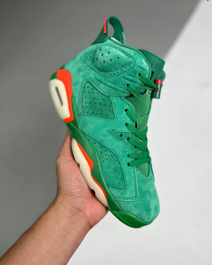 AJ6 Retro NRG Green Suede Gatorade