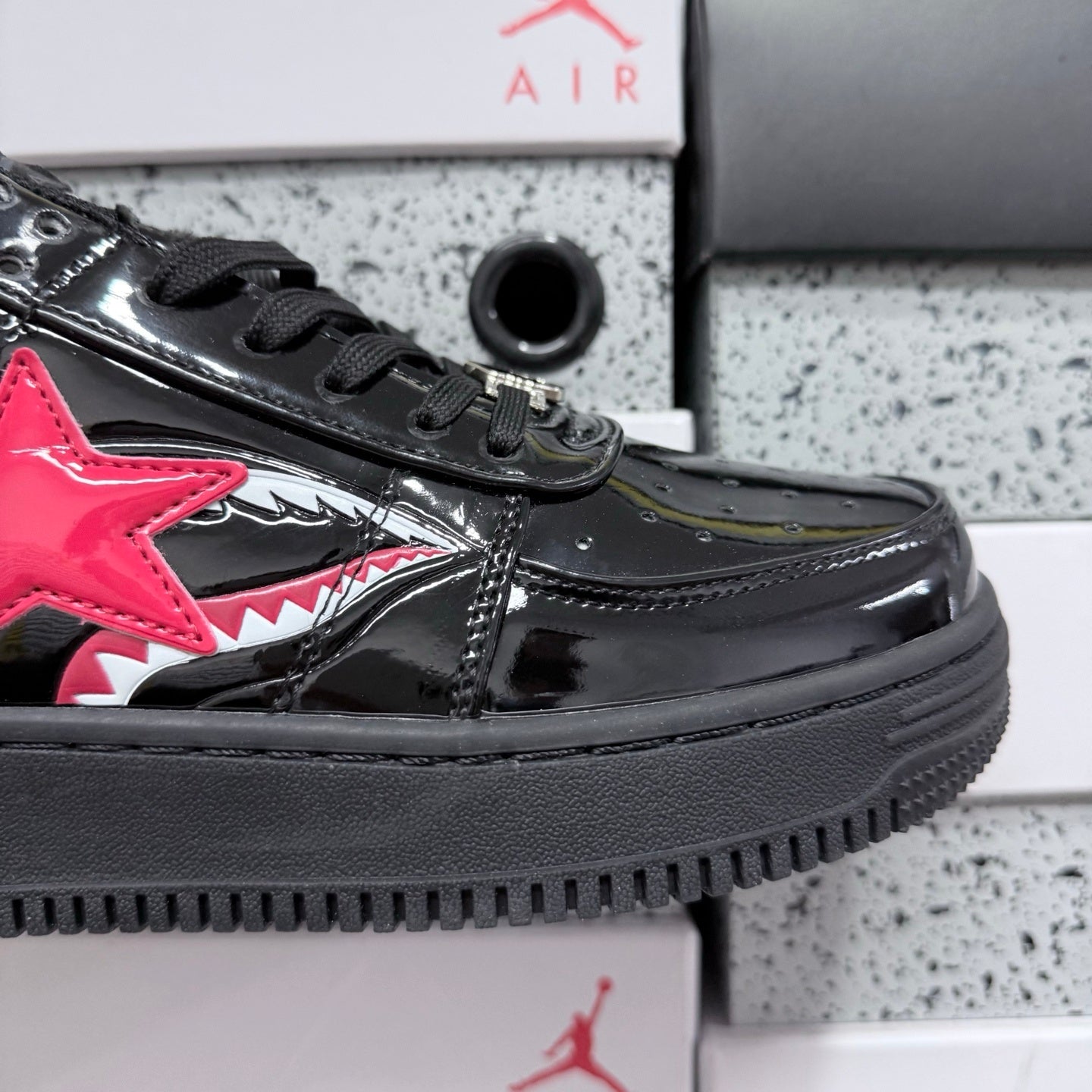 Bape STA Low Shark Face Black