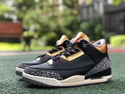 AJ3 Black Cement Gold