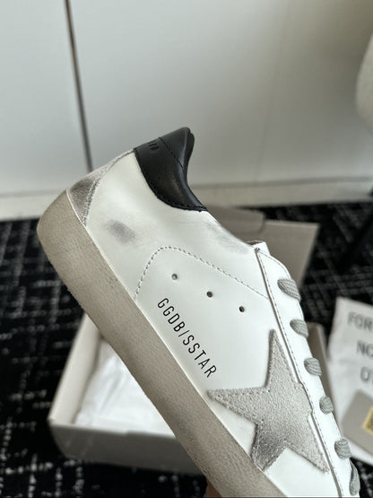 GDGS Superstar Back Black Lether Grey Star