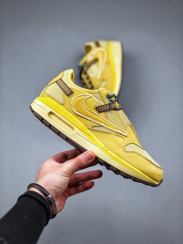 Air Max 1 Travis Scott Cactus Jack Saturn Gold