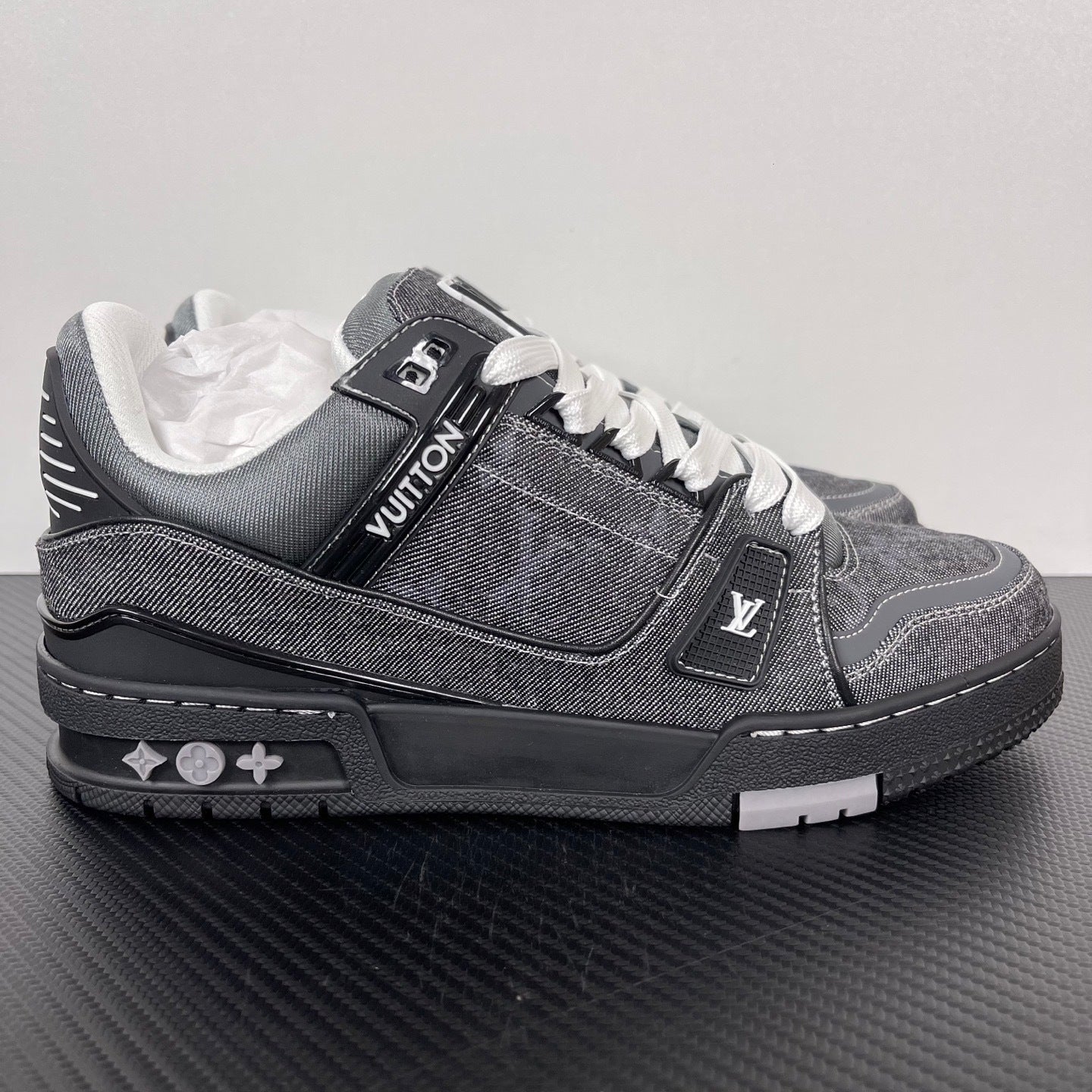 Trainer Grey Demin