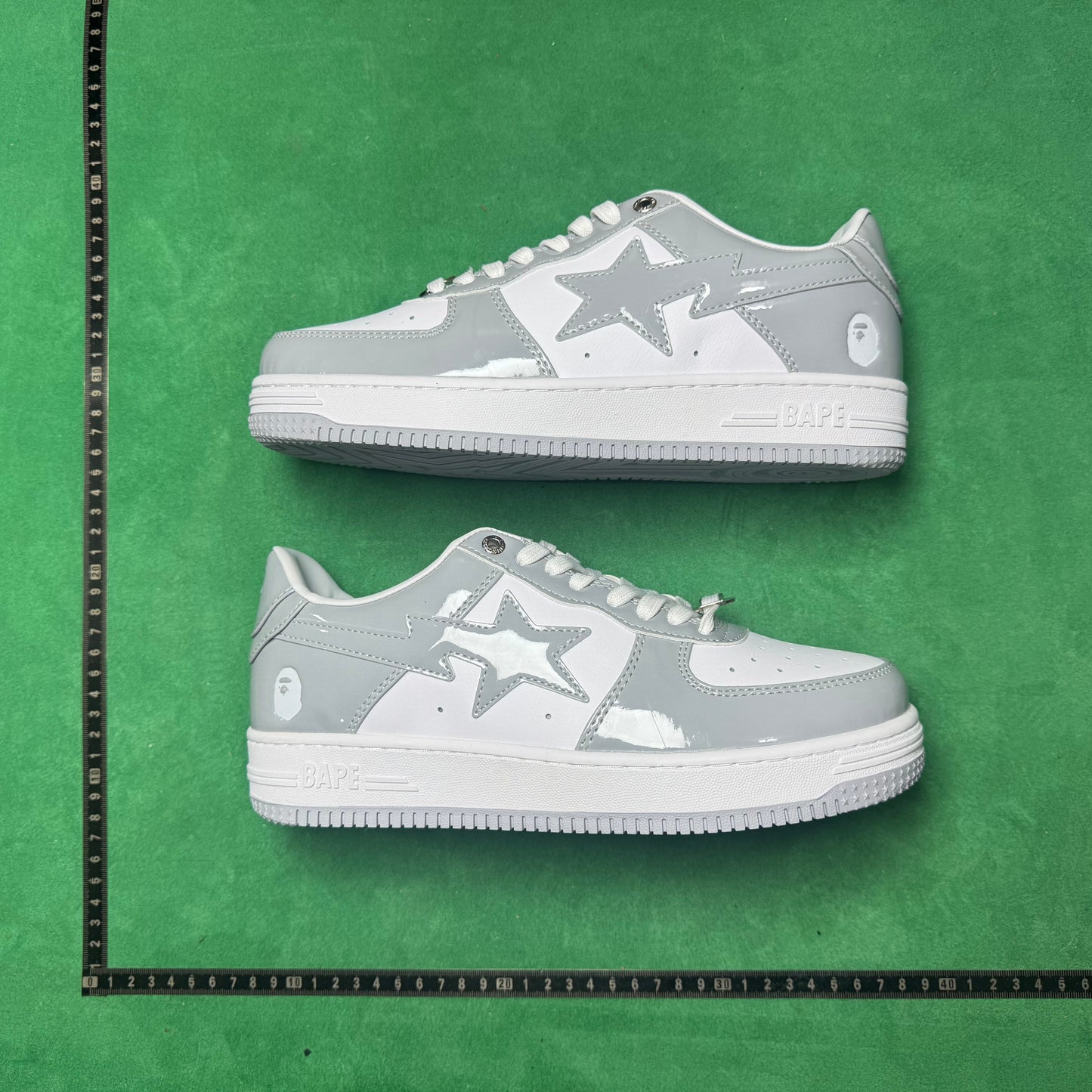 Bape STA Low Grey and White
