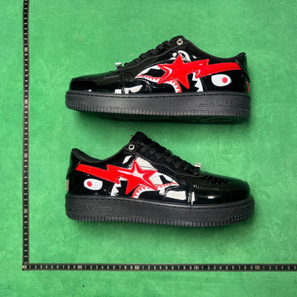 Bape STA Low Black and Red