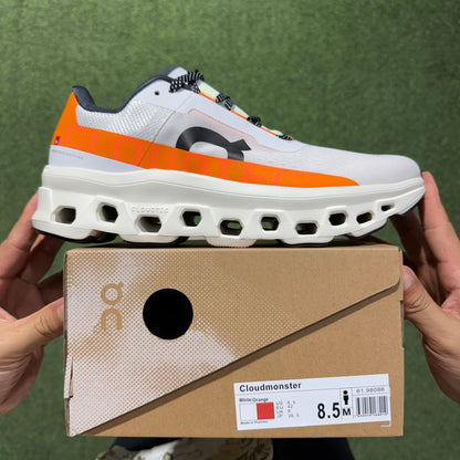 Cloudmonster White Orange