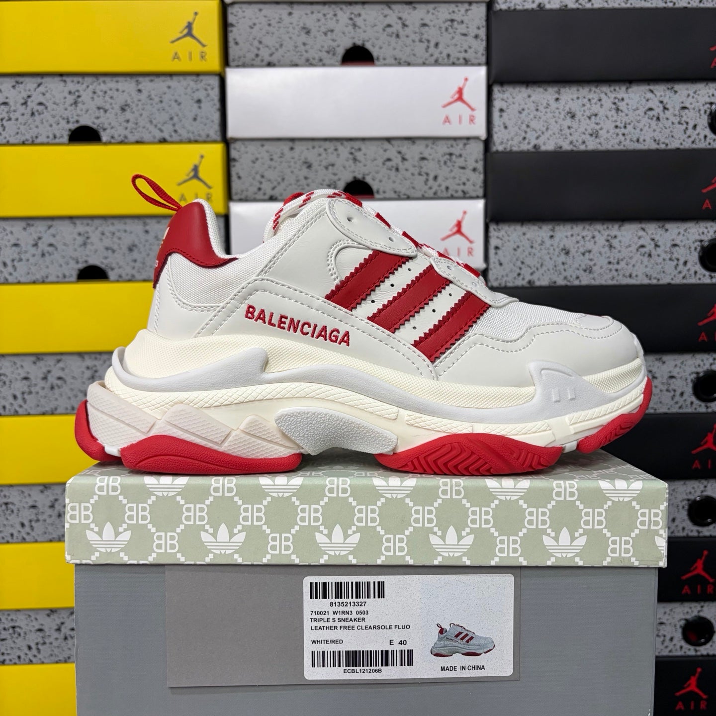 BLG Triple S x Adidas White/Red