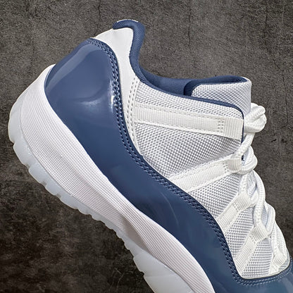 AJ11 Low Blue and White