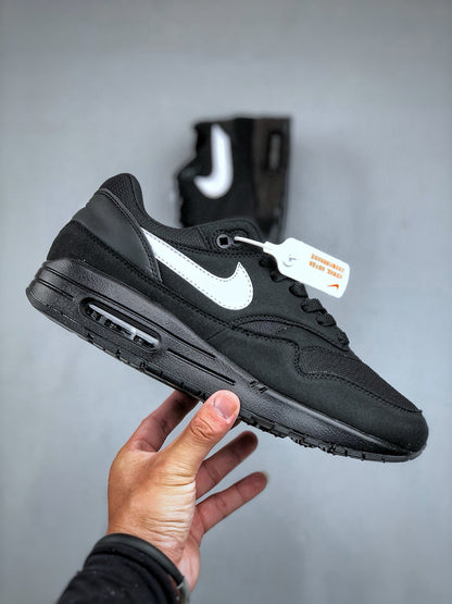 Air Max 1 Black White Swoosh